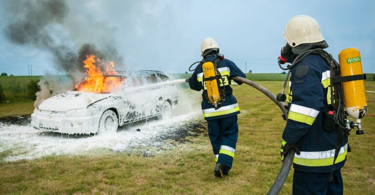 Sancé : une voiture incendiée au bord de la Saône